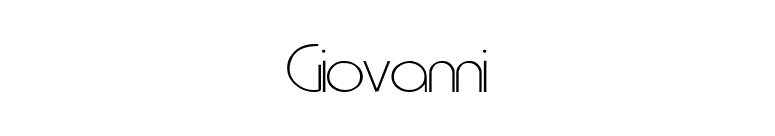 Giovanni font preview