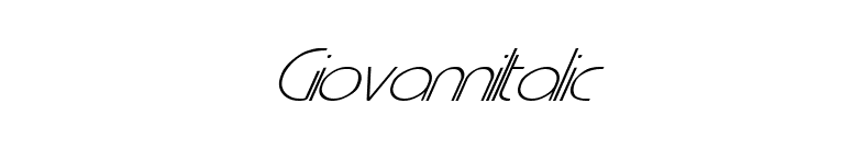 GiovanniItalic font preview