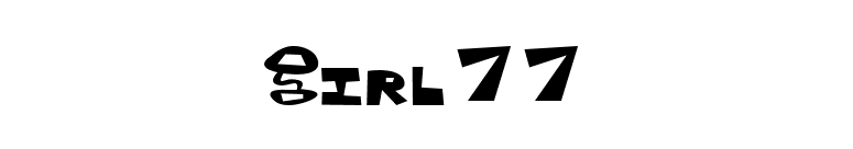 Girl77 font preview