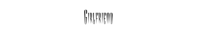 Girlfriend font preview