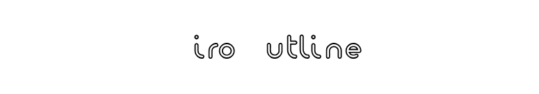 Giro Outline font preview