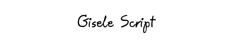Gisele Script font preview