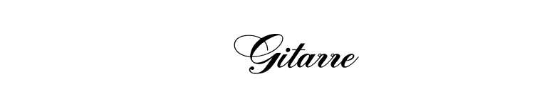 Gitarre font preview