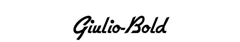 Giulio-Bold font preview