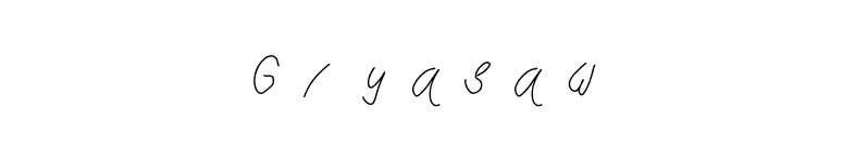 Giyasaw font preview