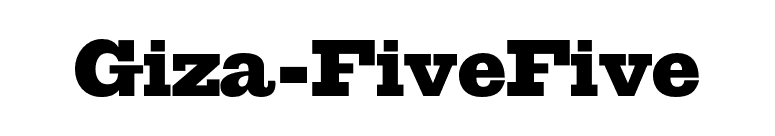 Giza-FiveFive font preview