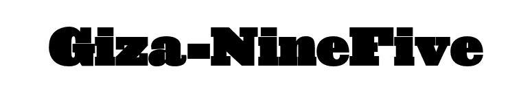 Giza-NineFive font preview