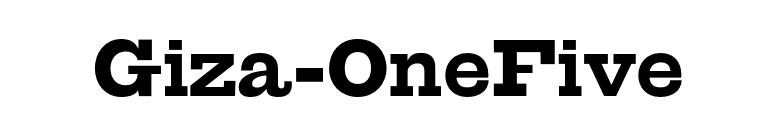 Giza-OneFive font preview