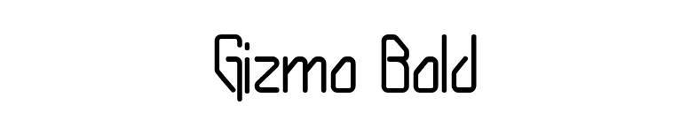 Gizmo Bold font preview