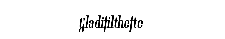 Gladifilthefte font preview