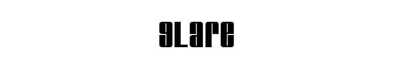 Glare font preview