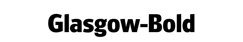 Glasgow-Bold font preview