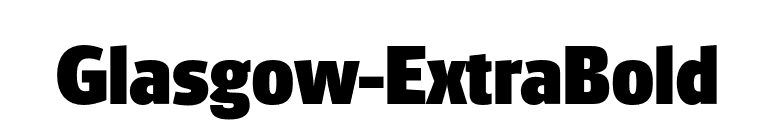 Glasgow-ExtraBold font preview