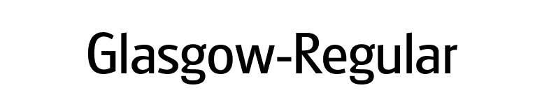 Glasgow-Regular font preview