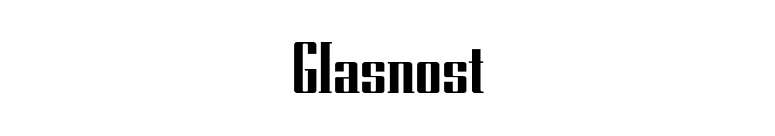 Glasnost font preview
