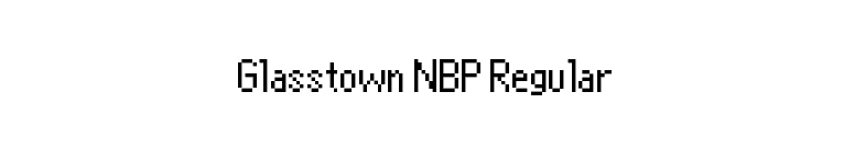 Glasstown NBP Regular font preview