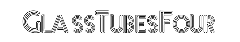 GlassTubesFour font preview