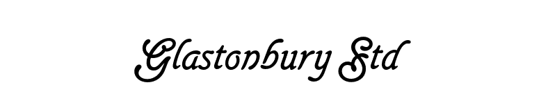 Glastonbury Std font preview