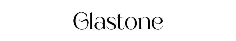 Glastone font preview