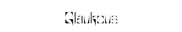 Glaukous font preview