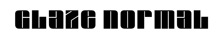 Glaze Normal font preview