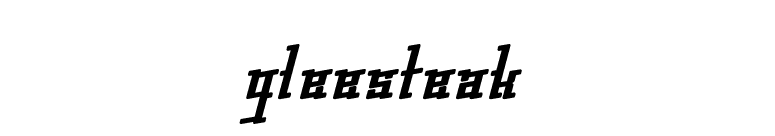 gleesteak font preview