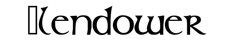 Glendower font preview