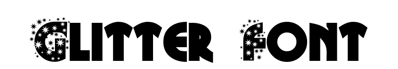 Glitter Font font preview