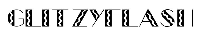 GlitzyFlash font preview