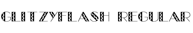 GlitzyFlash Regular font preview