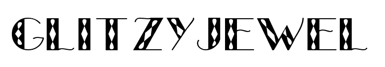 GlitzyJewel font preview