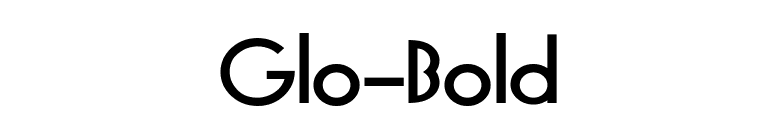 Glo-Bold font preview