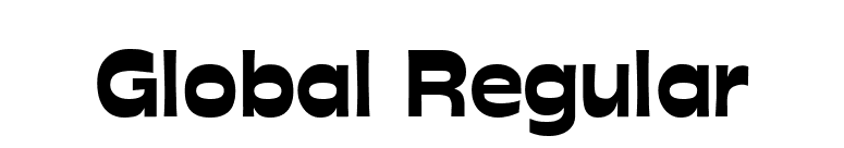 Global Regular font preview