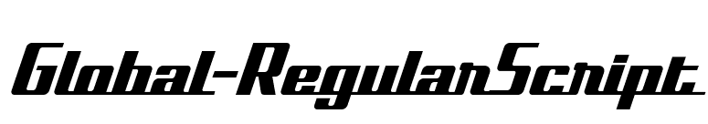 Global-RegularScript font preview