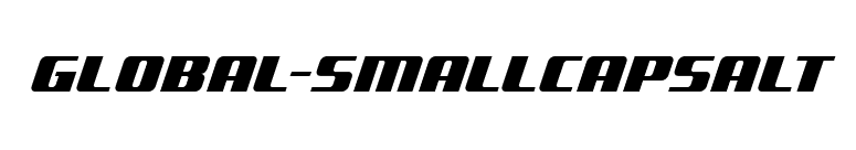 Global-SmallCapsAlt font preview