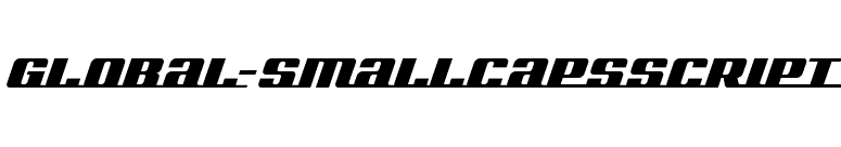 Global-SmallCapsScript font preview