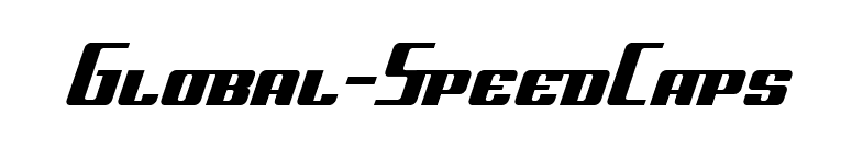 Global-SpeedCaps font preview