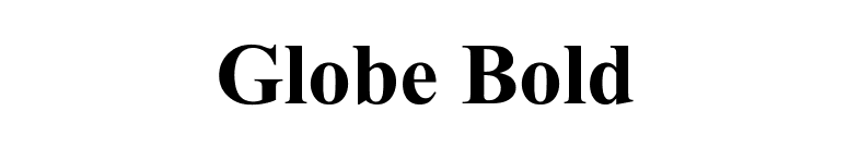 Globe Bold font preview