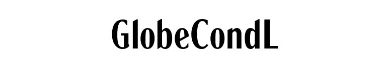 GlobeCondL font preview