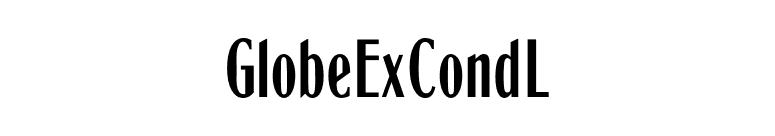 GlobeExCondL font preview