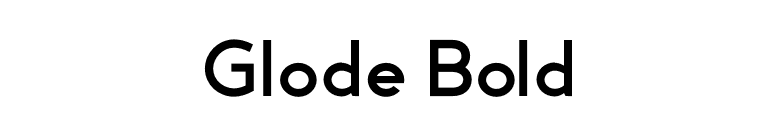 Glode Bold font preview