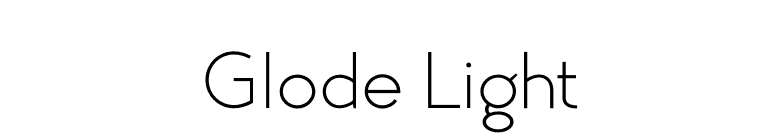 Glode Light font preview