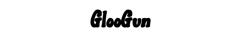 GlooGun font preview