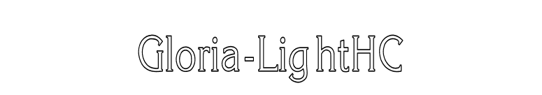 Gloria-LightHC font preview