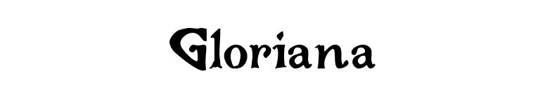 Gloriana font preview