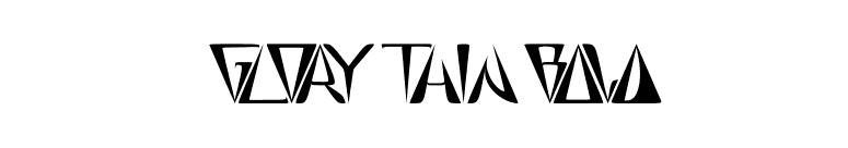 GlOrY ThIn BoLd font preview