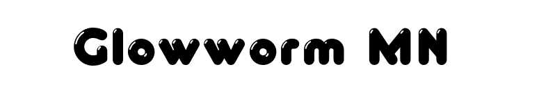 Glowworm MN  font preview