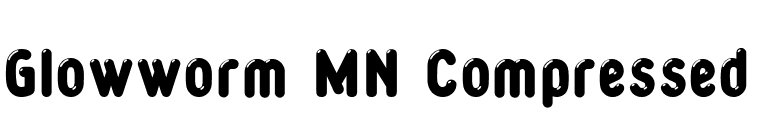 Glowworm MN Compressed  font preview