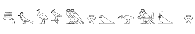 GlyphBasic B font preview