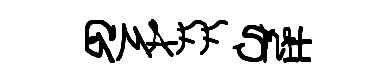 GMAFF Shit font preview